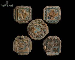 Alien Lab Miniatures Ancient Greece Round Bases [5szt] 25mm - Podstawka okrągła
