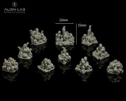 Alien lab Miniatures BK010 Pile of skulls Basing Kit [10szt] 28mm - Stos czaszek