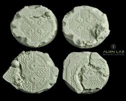 Alien Lab Miniatures RBCR003 Celtic Ruins Round Bases [4szt] 32mm - Podstawka okrągła
