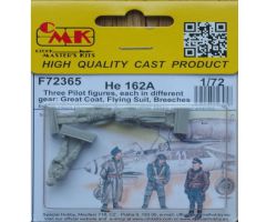 CMK F72365 He 162A Three Pilot figures,each in different gear:Great Coat, Flying Suit, Breeches 1:72