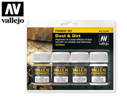 Vallejo 73190 Pigment Set Dust & Dirt (4x35ml)
