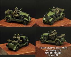 Scibor 72HM0017 Polish Crew and roof for Fiat 508 1:72