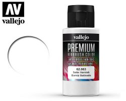 Vallejo 62063 Satin Varnish Premium 60ml - lakier satynowy bezbarwny
