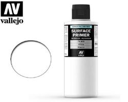Vallejo 74600 Surface Primer White 200ml - Podkład akrylowy biały