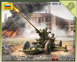 Zvezda 6115 Soviet 37mm AA Gun Type 61K 1:72 - Art of Tactic