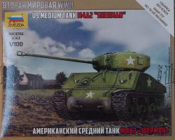 Zvezda 6263 US Tank M4A2 Sherman 1:100 Art of Tactic