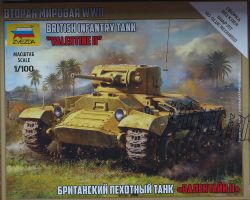 Zvezda 6280 British Infantry Tank Valentine II 1:100 Art of Tactic