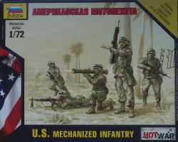 Zvezda 7407 U.S. Mechanized Infantry 1:72 Hot War