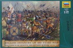 Zvezda 8060 English Infantry of 100 Year War [XIV-XV A.D.] 1:72