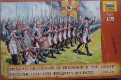 Zvezda 8071 Prussian Grenadiers of Frederick II the Great XVIII A.D. 1:72