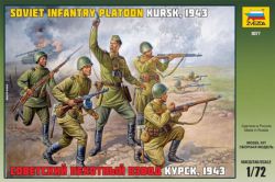 Zvezda 8077 Soviet Infantry Platoon Kursk, 1943 1:72