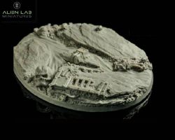 Alien Lab Miniatures Inferno Oval Bases 120mm - Podstawka owalna