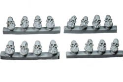 Alien Lab Miniatures OS001 Orc Skulls [16szt] 28mm/30mm - Czaszki