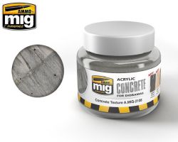 Ammo MIG 2108 - Acrylic Texture - Concrete 250ml - Beton