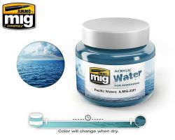 Ammo MIG 2201 - Acrylic Water - Pacific Waters 250ml - Woda Pacyfiku