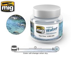 Ammo MIG 2205 - Acrylic Water - Clear Water 250ml - Czysta woda