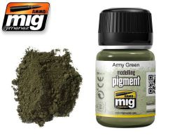 Ammo MIG 3019 Pigment - Army Green 35ml