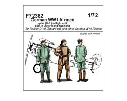 CMK F72362 German WWI Airmen - 2 pilot + mechanic 1:72
