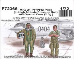 CMK F72366 MiG-21 PF/PFM Pilot and Ground Crew [2 fig.] 1:72