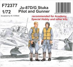 CMK F72377 Junkers Ju-87D/G Stuka Pilot and Gunner [2 figurki] 1:72