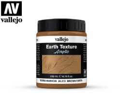 Vallejo 26219 Diorama Effects - Brown Earth 200ml - Brązowa ziemia (Masa)