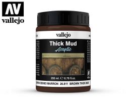 Vallejo 26811 Thick Mud - Brown Mud 200ml - Efekt błota