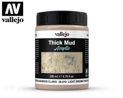 Vallejo 26810 Thick Mud - Light Brown Mud 200ml - Efekt błota