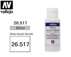 Vallejo 26517 Gloss Acrylic Varnish 60ml - Lakier akrylowy błyszczący
