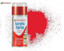 Humbrol AD6019 Red Gloss 19 [Acrylic spray] 150ml - Akrylowa farba w sprayu