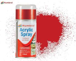 Humbrol AD6220 Italian Red Gloss nr 220 [Acrylic spray] 150ml - Akrylowa farba w sprayu