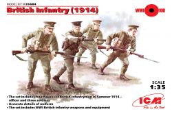 ICM 35684 British Infantry (1914) [4szt] 1:35