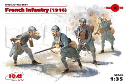 ICM 35691 WWI French Infantry (1916) [4 fig] 1:35