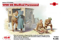 ICM 35694 WWI US Medical Personnel [4 figures] 1:35