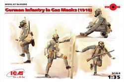 ICM 35695 German Infantry in Gas Masks (1918) 1:35