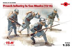 ICM 35696 French Infantry in Gas Masks (1916) [4 fig] 1:35