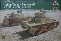 Italeri 15768 Italian Tanks - Semoventi M13/40 - M14/41 - M40 - M41 1:56 (28mm)