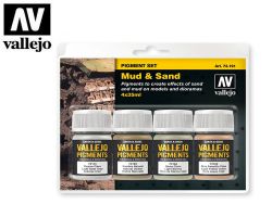 Vallejo 73191 Pigment Set Mud & Sand (4x35ml)