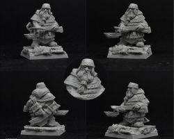 Scibor 28FM0742 Dwarf Hunter Crossbowman Varys 28mm