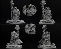 Scibor 28FM0747 Dwarf Mage 28mm