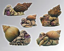 Scibor 28MA0036 Mutant Snails set [5szt] 28mm - Pomiot chaosu