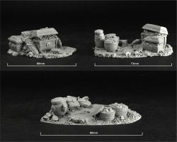 Scibor TEDR0014 Dwarven Ruins Terrain 28mm - Krasnoludzkie ruiny