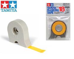 Tamiya 87032 Masking Tape 18mm x 18m - Taśma maskująca z dozownikiem