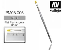 Vallejo PM05006 Pędzelek modelarski syntetyczny płaski Toray 6