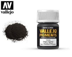 Vallejo Pigments 73116 Carbon Black (Smole Black) 35ml
