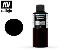 Vallejo 74602 Surface Primer Black 200ml - Czarny podkład