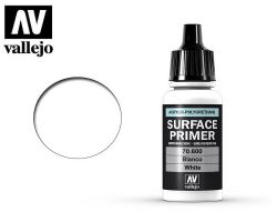 Vallejo 70600 Surface Primer White 18ml - Biały podkład akrylowy
