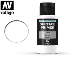 Vallejo 73600 Surface Primer White 60ml - Podkład akrylowy biały