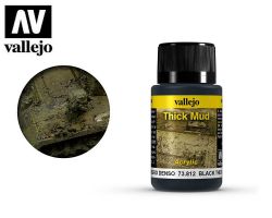 Vallejo 73812 Thick Mud - Black Mud 40ml - Efekt czarnego błota