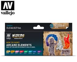 Vallejo Wizkids 80258 Arcane Elements Set 8 x 8ml