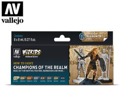 Vallejo Wizkids 80250 Champions of the Realm Set 8 x 8ml